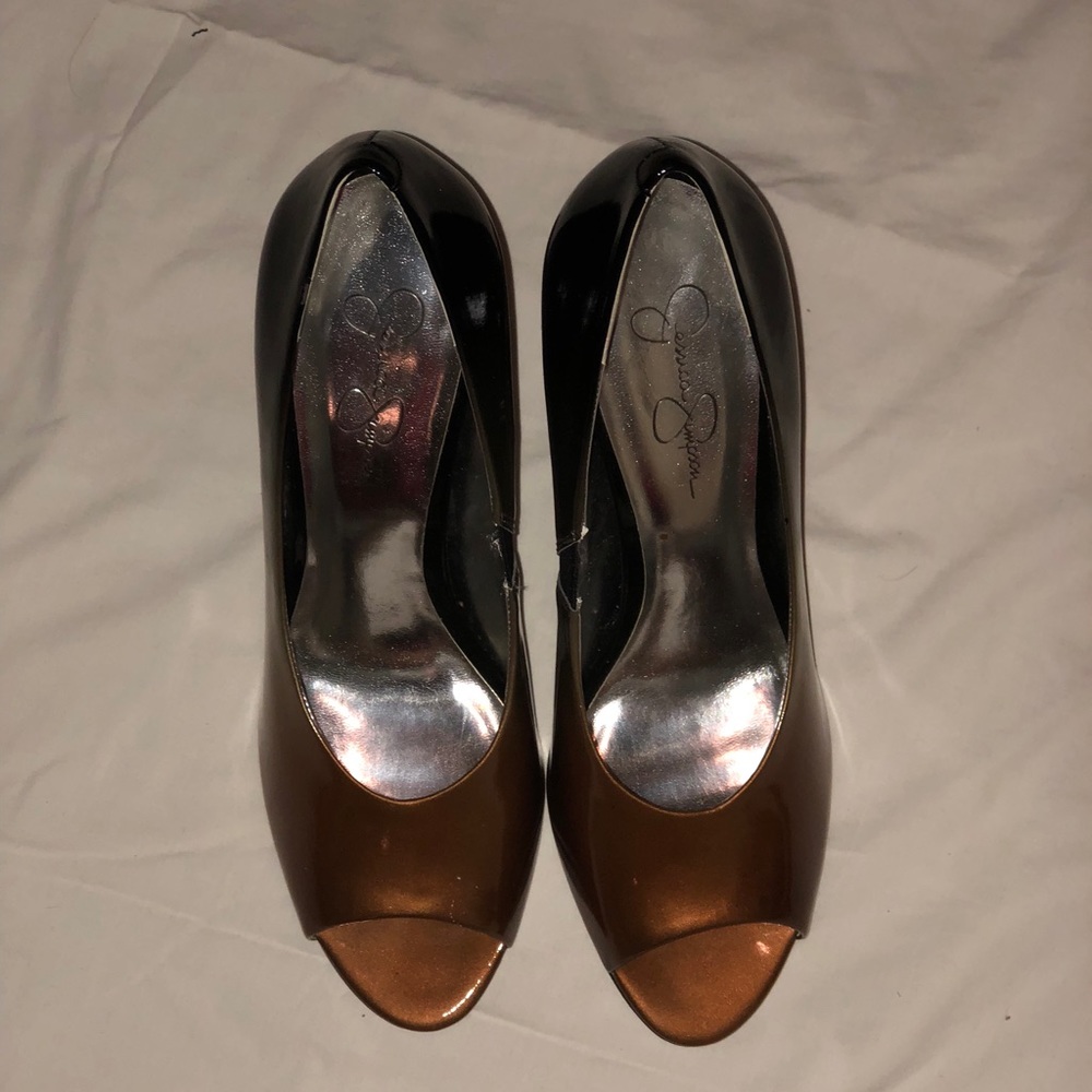 Jessica Simpson open toe heels